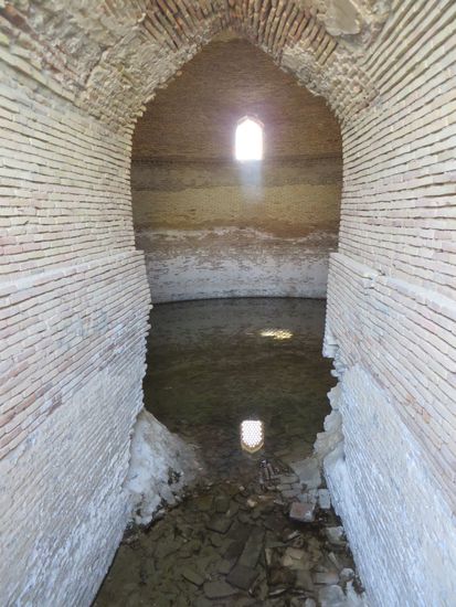 Im Innern gab es nur Wasser zu sehen, die Grabkammer war total überflutet.