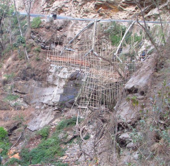 So sehen die Baustellen am Hang aus und