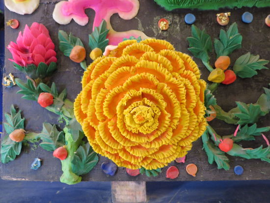 eine Yak-Butterblume - Opfergabe für Buddha -