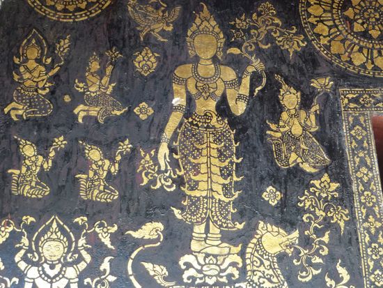 Die Wände waren mit goldenen Figuren verziert