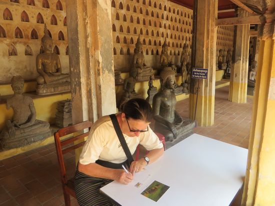 noch schnell Postkarten geschrieben und dann geht’s auch schon weiter.