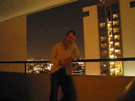 Auf des Balkon in Guate