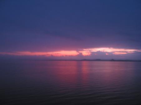 ...und erreiche San Carlos bei Sonnenaufgang, 3h vor El Castillo
