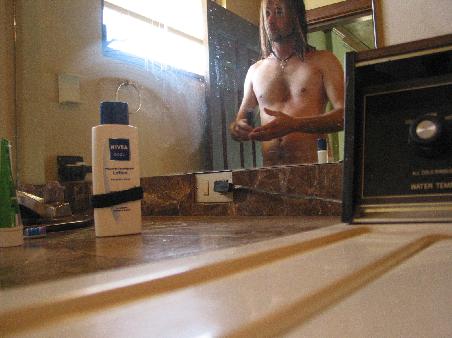 Badezimmer mit coole Typa in