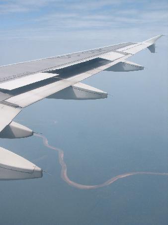 Über dem Amazonastiefland, und nein, das ist nicht der Amazonas...Fluß