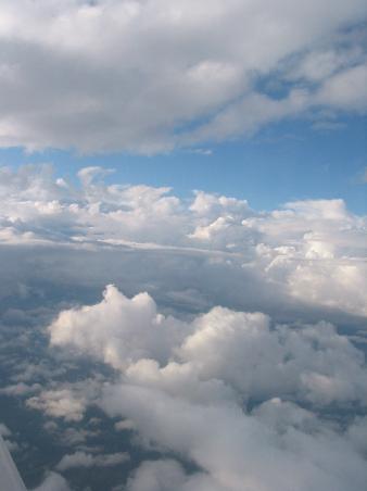 Schliesslich der Himmel über Frankfurt