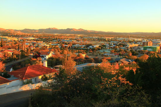Windhoek von oben...Aussicht vom wunderbaren Schloss Heinitzburg