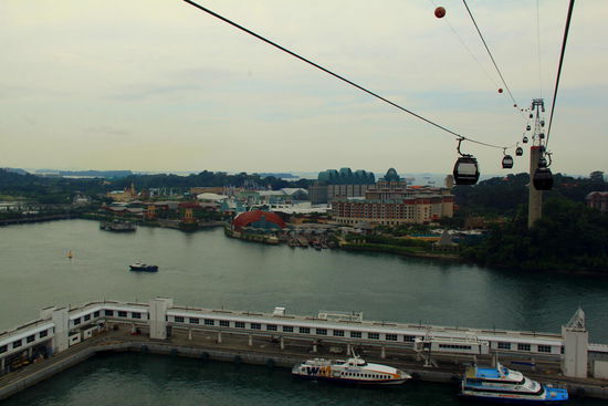 Sentosa ist bereits zu sehen