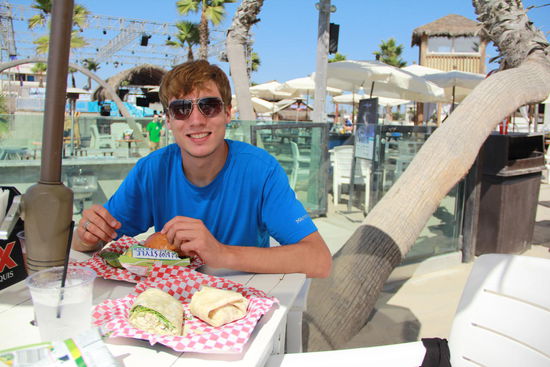 Verdiente Stärkung nach der Fahrt - mmmh