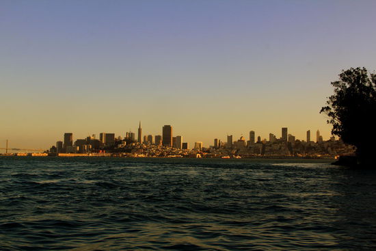 Skyline vom Boot aus