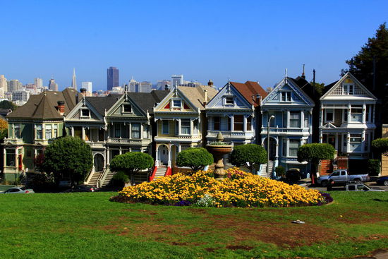 Im Alamo Square, wo einst die Serie "Full House" gedreht wurde