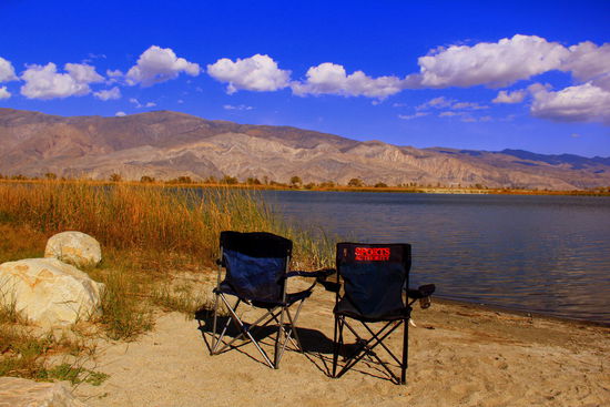 Endlich kommen die Campingstühle wiedermal zum Einsatz 