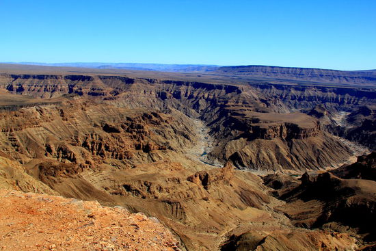 Hier ist er nun, der Fish River Canyon