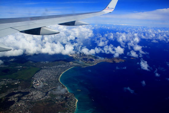 Nach 6h Anflug auf Honolulu