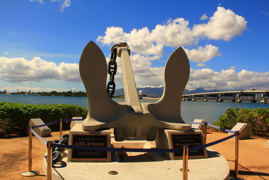 Anker der untergegangenen USS Arizona