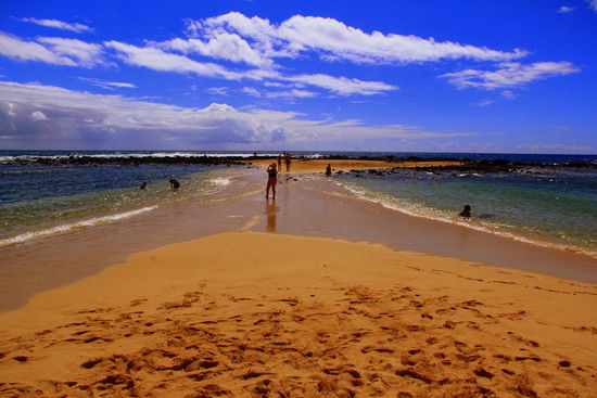 Der Poipu Beach im Süden der Insel