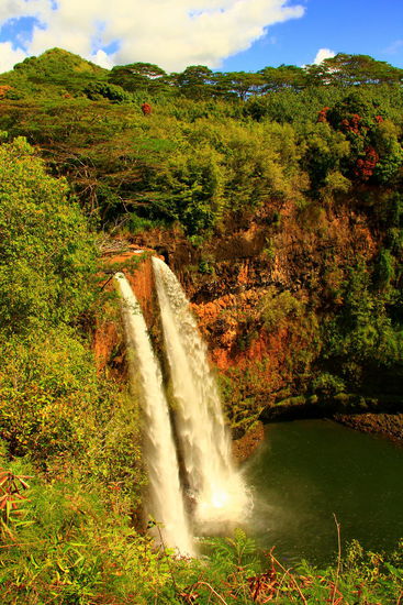 Die 25m hohen Wailuafälle