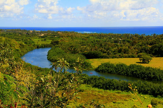 Der Wailuariver ist der einzige schiffbahre Fluss auf Hawaii