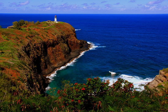 Das Kilauea Lighthouse stellt den nördlichsten Punkt der erschlossenen Hawaiiinseln dar