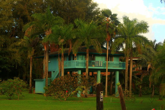 Vor allem hier im Norden sind die Häuser meist auf Stelzen gebaut