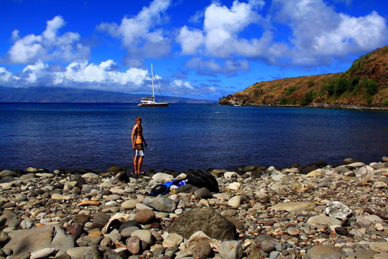 Hawaii eignet sich auch gut zum Schnorcheln - an vielen Stellen sind große Wasserchildkröten und verschiedenste Fische zu sehen. Die Anzahl Fische ist jedoch geringer als bisher erlebt und die Korallen sind nichts gegen die in Malaysia oder Ägypten beispielsweise.