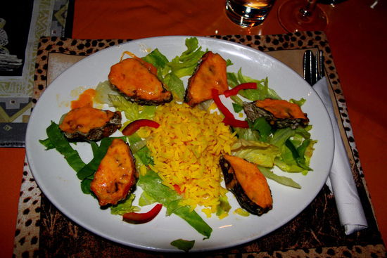 Austern: Reto schmecken sie, während ich kein so richtiges Fazit ziehen kann...solala