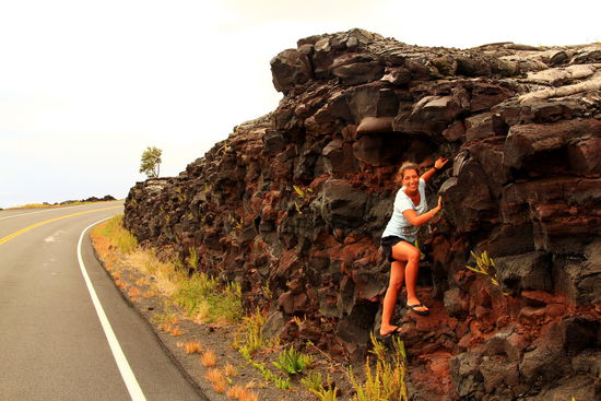 Die Massen der Lava sind extrem