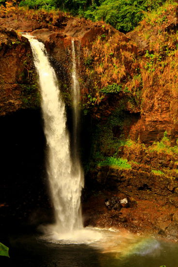 Hier ist der Regenbogen etwas besser zu erkennen