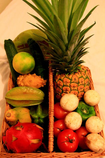 yammiiie! Die Kokosnuss im Hintergrund ist natürlich selbst gepflückt 