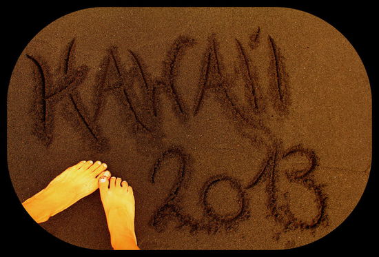 Unser obligatorisches Ferienfoto, welches wir wohl von fast jeder Stranddestination mitbringen 