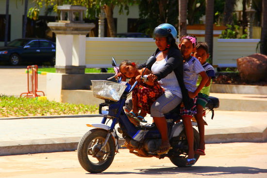 Ein Roller mit nur 1- Pers. Belegung sieht man hier selten.