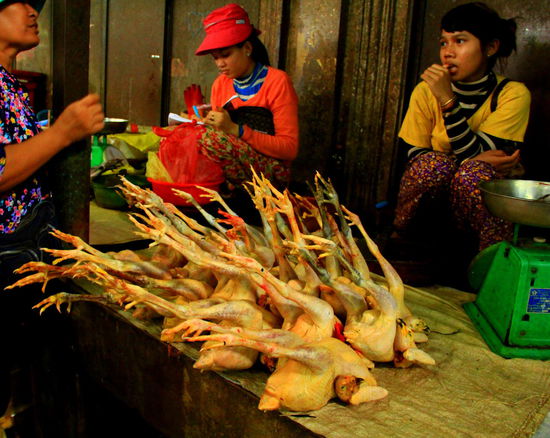 In der Fleisch- und Fischabteilung können wir teilweise kaum hinsehen