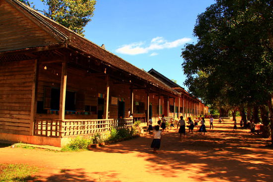 Wir schauen auch bei einer Schule vorbei. Die Kinder hier schienen jedoch sehr scheu und zurückhaltend - Touristen bekommen sie nat. nicht jeden Tag zu sehen 
