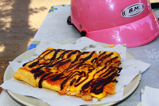 Pancake mit Ananas...Typisches Zvieri, mhhh 