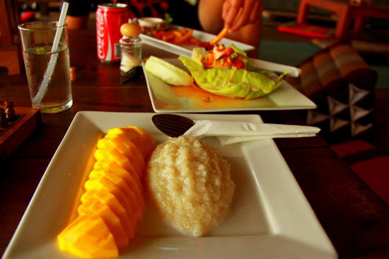 Mmmh, Sticky Rice with Mango - typisches Thaidessert