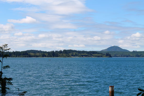 Unser Campground grenzt direkt an den schönen Lake Quinault