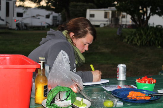 Tagebuch schreiben nicht vergessen!