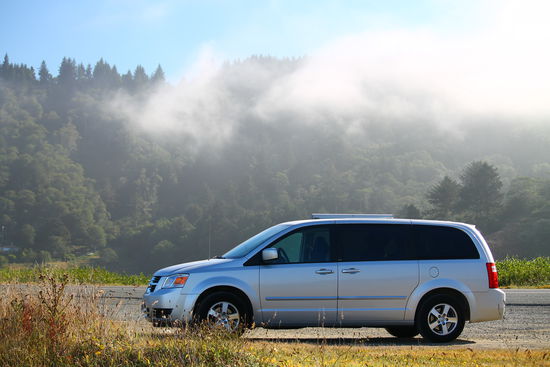 Unser Pedro im typischen Morgennebel an der Küste