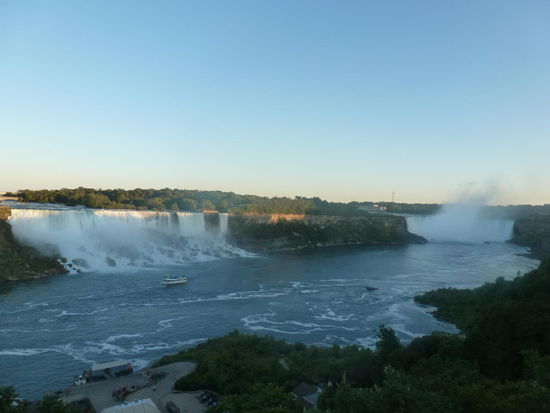 Beide Fälle im Sonnenuntegang