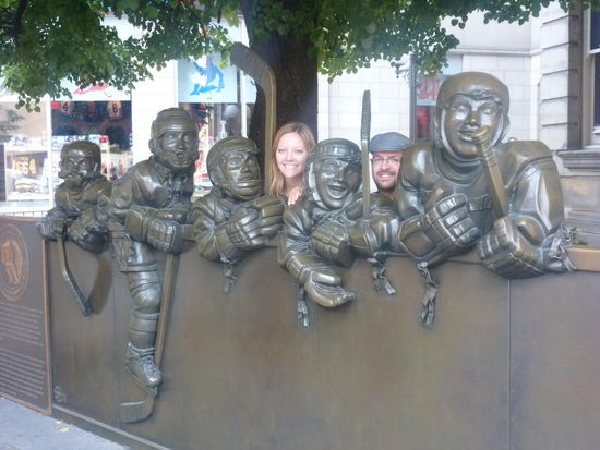 Hockeyspieler unter sich 