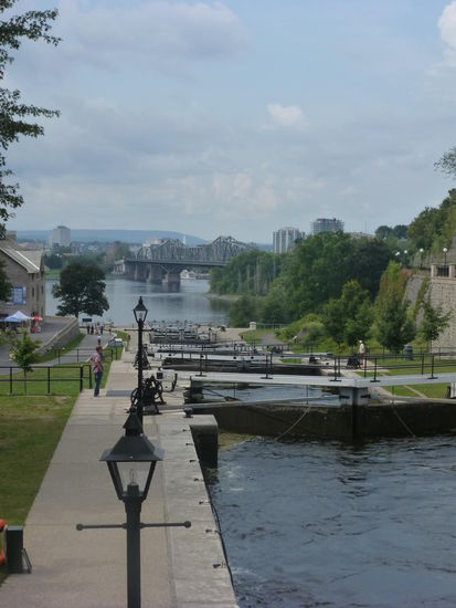 Auf der anderen Seite sieht man schon die Provinz Québec