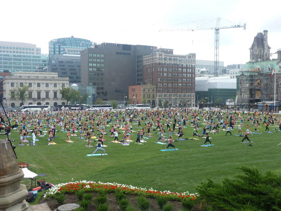 Sportrunde am Mittag