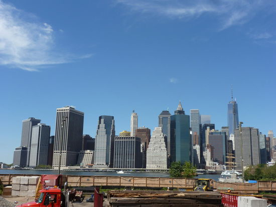 Die Skyline von Brooklyn aus