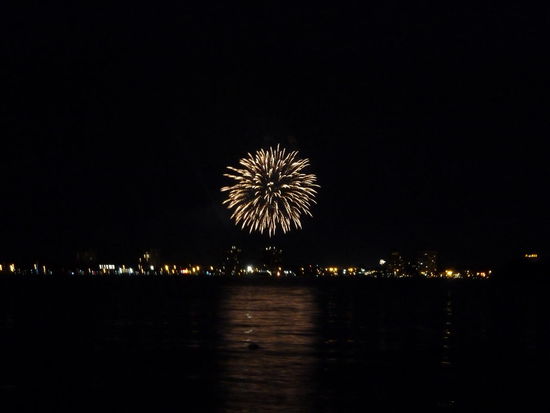 Feuerwerk zu Ehren Kanadas.