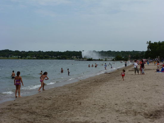 Der Beach von Barrie ist auch am Canada Day gut besucht