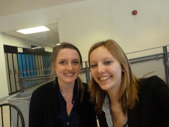 Lindsey und ich beim Lunch.