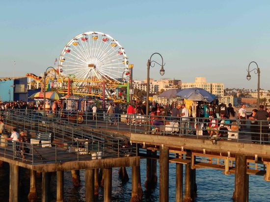 Zwar schon alt aber immer noch anziehend - das Pier von Santa Monica