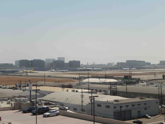 Blick aus unserem Zimmerfenster