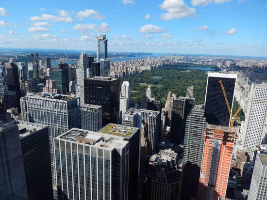 Blick rüber zum Centralpark mit upper West- und Eastside