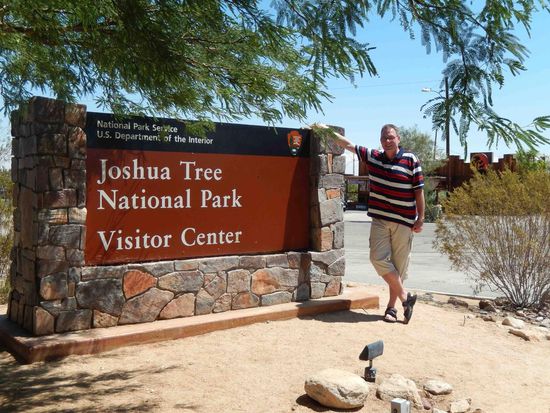 Am Eingang des Besucherzentrums